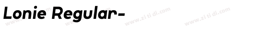 Lonie Regular字体转换